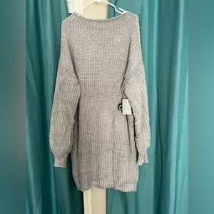 Oversized gray sweater, new with tags Nordstrom rack